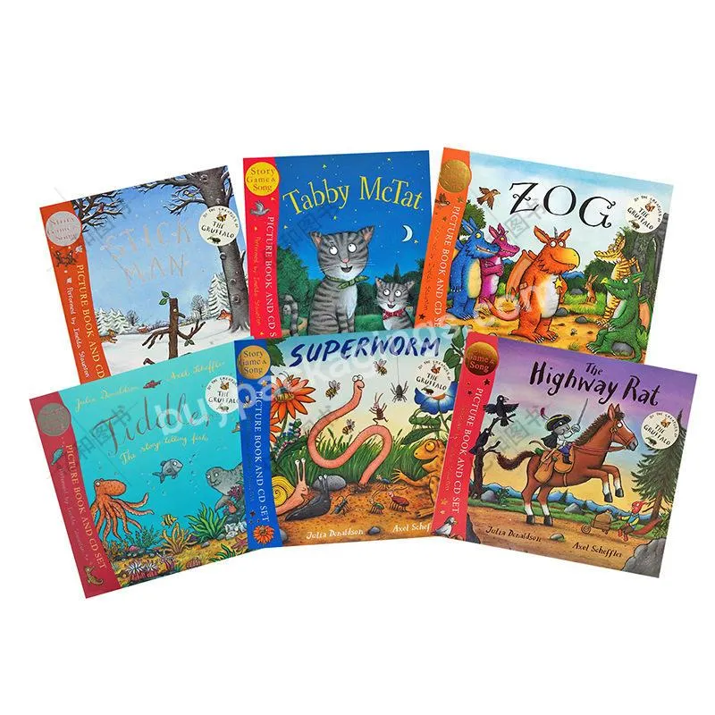 Cl253 6 Books/set Axel Scheffler Children Read English Story Picture Books Customized Print Kids Picture Story Book - Buy Axel Scheffler,Kids Picture Story Book,English Story Picture Books.
