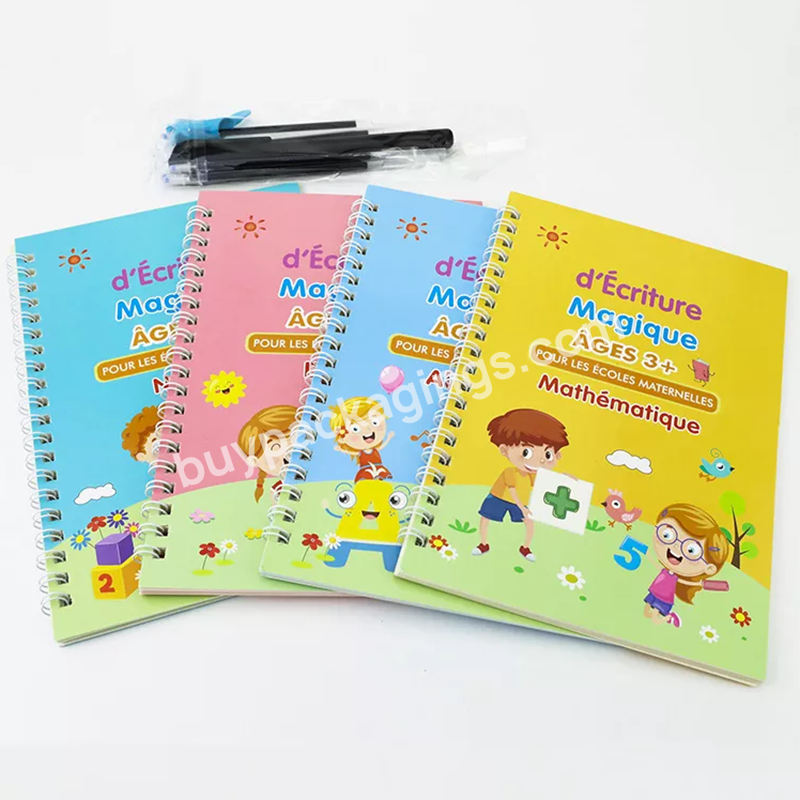 French Sank Magic Book Practice Copybook Handwriting Calligraphy Child Printing Books For Kids French Letters Exercise Book - Buy Magic Book French Alphabet Drawing Math Number,New Arrival Kids Handing Writing Magic Practice French Copybook French Le