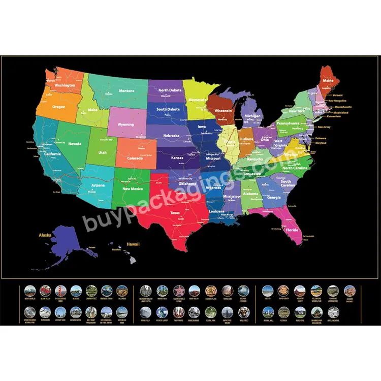 Size 84*59cm Usa Scratch Off Map Coated Paper Scratch Off Usa Map Scratch Usa Map - Buy Usa Scratch Off Map,Scratch Off Usa Map,Scratch Usa Map.