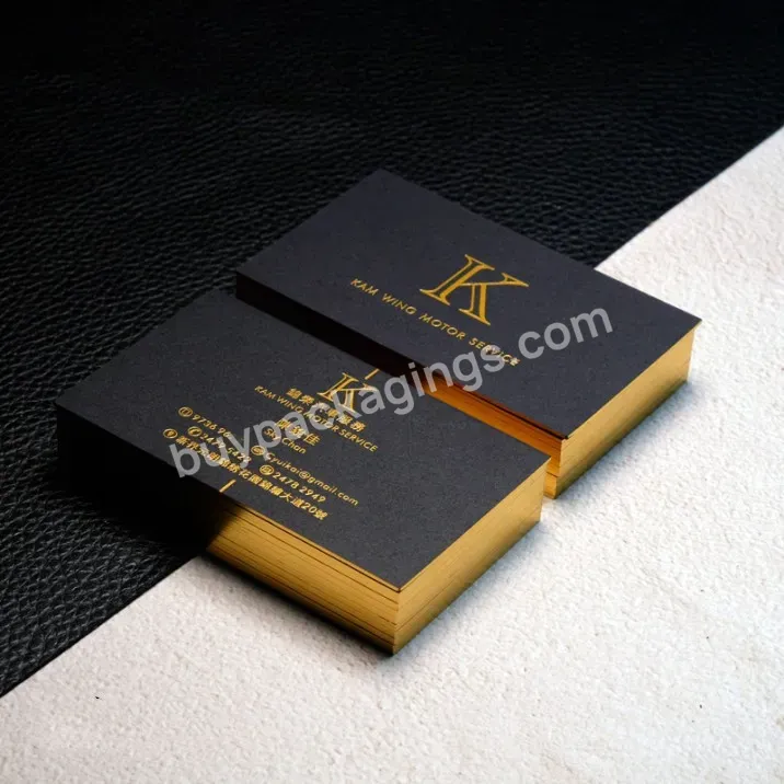 2022 High Quality Custom Thank You Cards Design Gold Foil Business Card Printing For Small Business