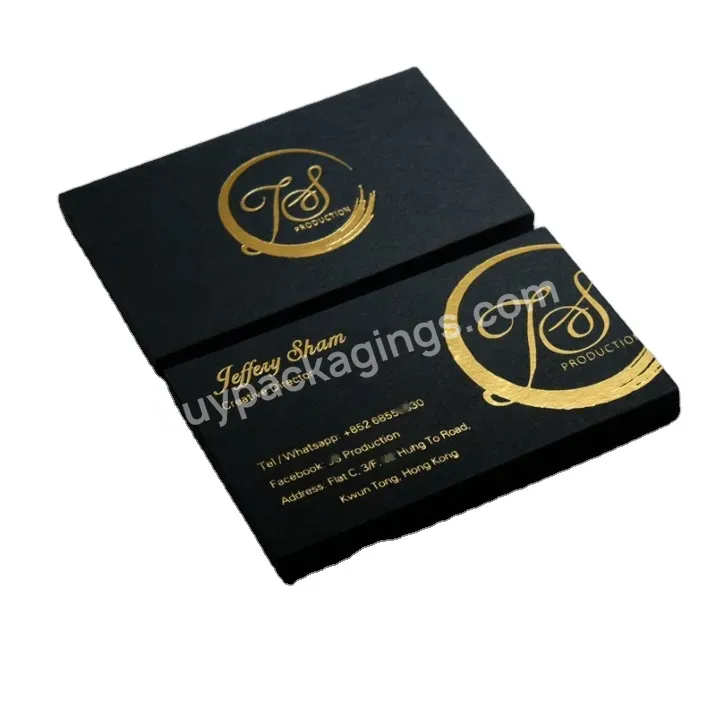 2022 High Quality Custom Thank You Cards Design Gold Foil Business Card Printing For Small Business