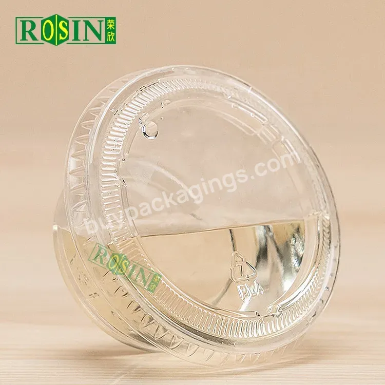 2oz 4oz Pla Biodegradable Clear Disposable Plastic Restaurant Takeaway Sauce Cup Small Food Container With Hinge Lid - Buy Disposable Plastic Takeaway Sauce Cup,Plastic Sauce Cup With Hinged Lid,Small Food Containers Plastic Sauce Cup.