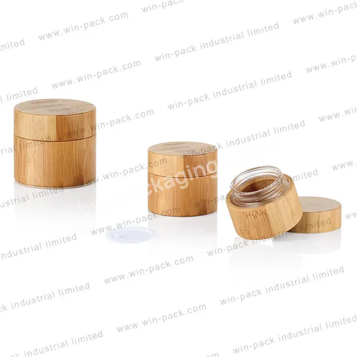 50g Glass Cosmetic Full Cover Bamboo Cream Jar Cosmetic Wholesale - Buy Glass Bamboo Jar,Glass Cosmetic Cream Jar,Bamboo Cream Jar Cosmetic.