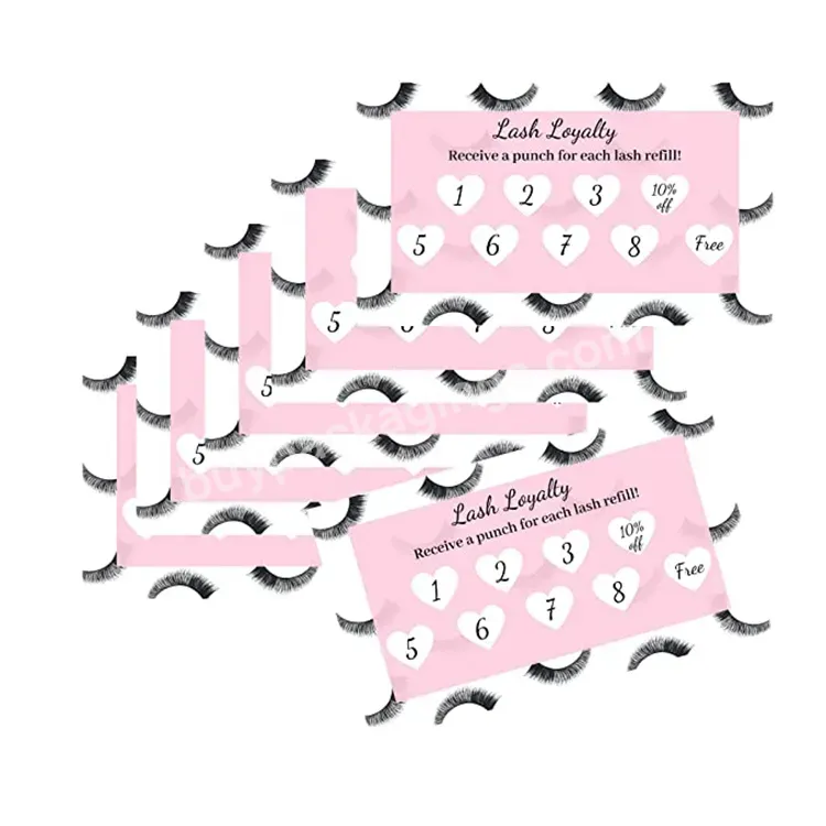 Aftercare Instructions Lash Pink Business Card Beauty Lash Extensions Card Lash Extension Loyalty Punch Cards - Buy Lash Pink Business Card,Loyalty Punch Cards,Pink Eyelash Care Card.