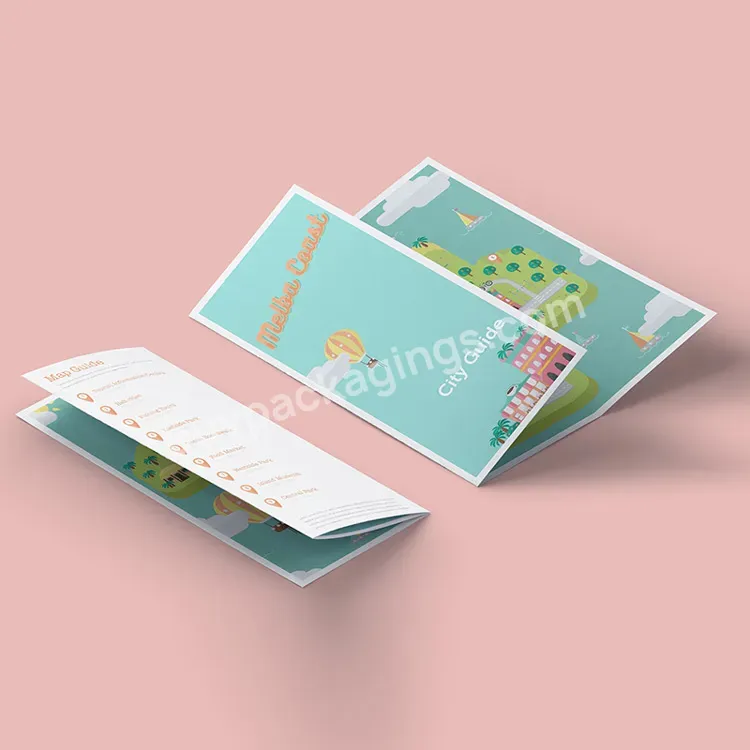 Attractive Affordable Letter Size Folded Business Brochure Pink 4 Panel Quad Fold Brochure Accordion Fold Brochure - Buy 4 Panel Leaflet Brochure,4 Panel Leaflet,Z Fold Brochure Printing.