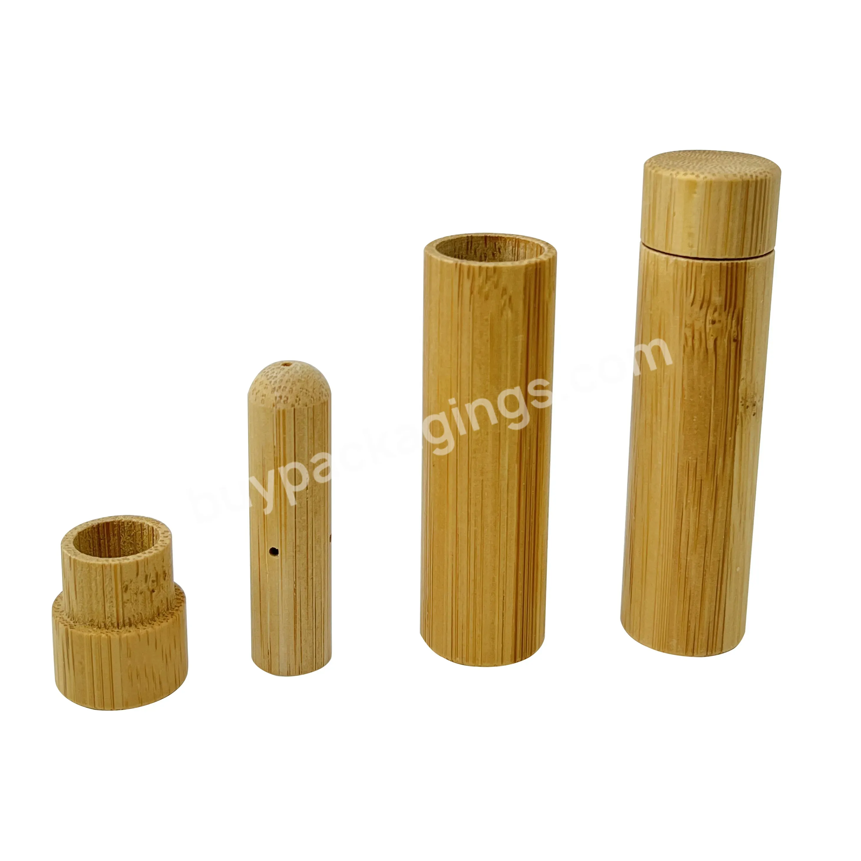 Bamboo And Wood Nose Tube Single Use Bamboo Essential Oil Nose Tube 3ml - Buy Bamboo And Wood Nasal Tube,Bamboo Material,Essential Oil Nasal Duct.