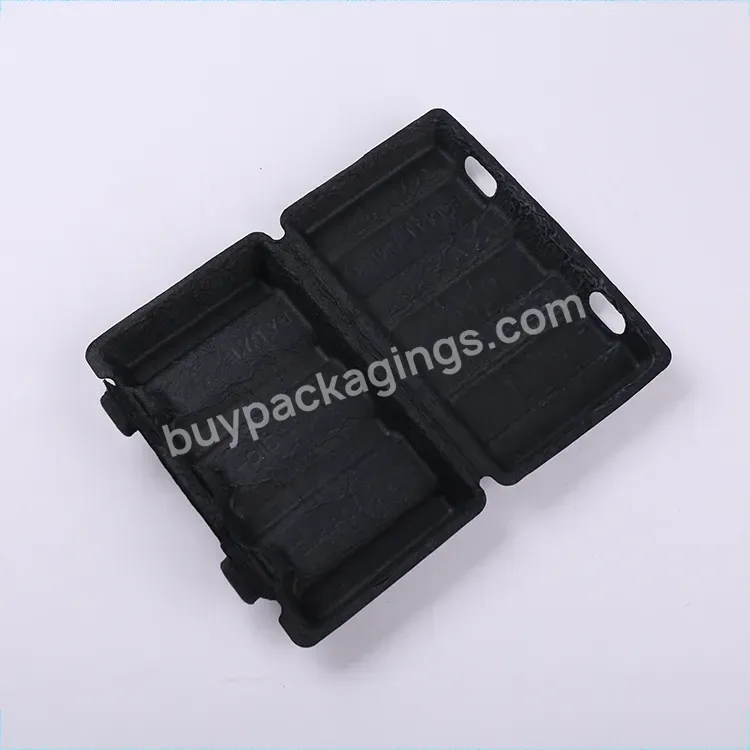 Biodegradable Customized Headphone Black Ecofriendly Packaging Box For Electronics Products - Buy Electronics Packaging,Headphone Packaging Box,Black Pulp Package.