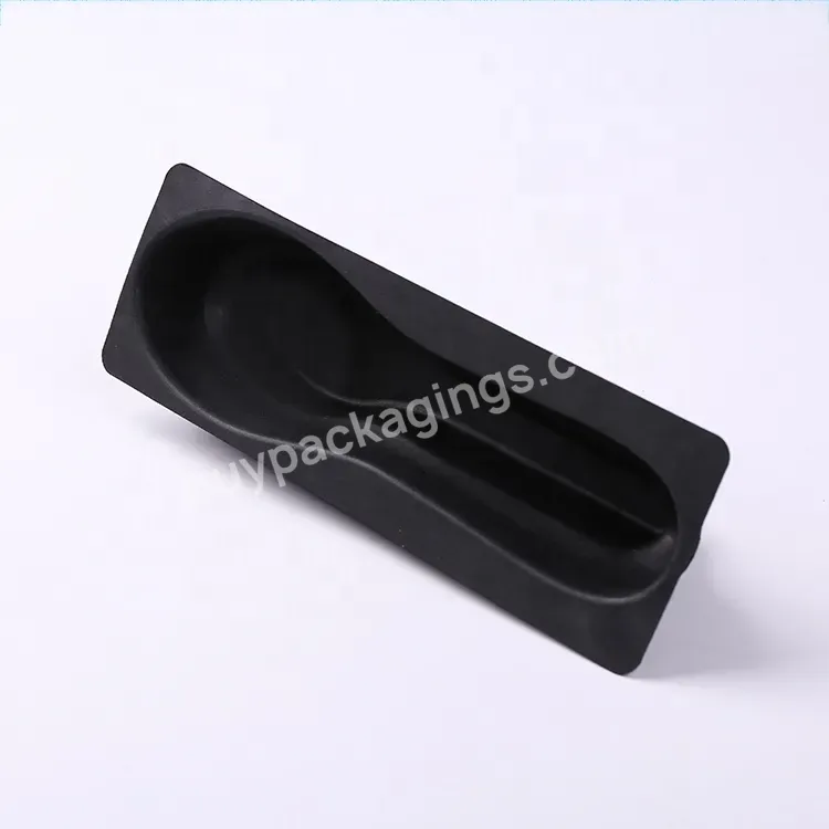 Biodegradable Eco Customized Headphone Black Ecofriendly Packaging Box For Spoon Tableware - Buy Electronics Packaging,Headphone Packaging Box,Black Pulp Package.