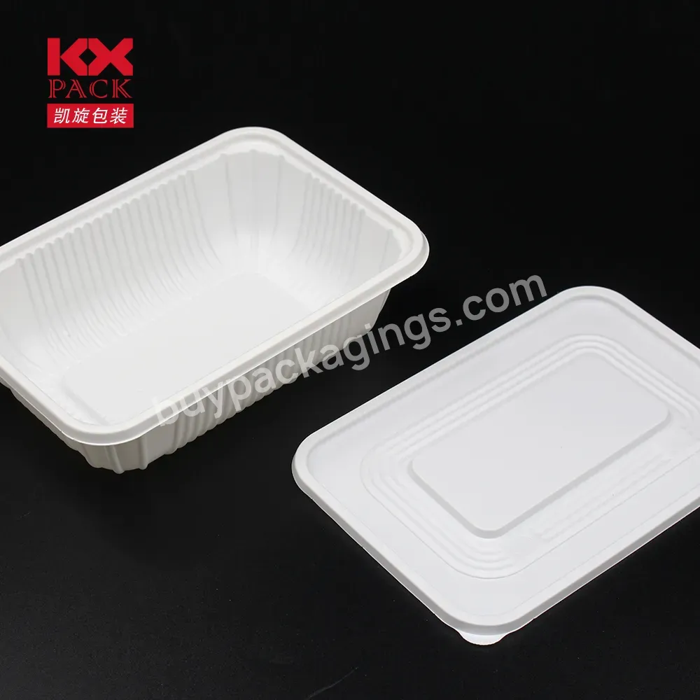 Biodegradable Eco-friendly Pla Food Tray With Lid Plate Dish Tableware Disposable Disposable Food Container 1000ml Plant Pattern - Buy Professional Manufacturer Wholesale Biodegradable Food Tray Bagasse Pulp Lunch Tray With Lid,Biodegradable Pla Food