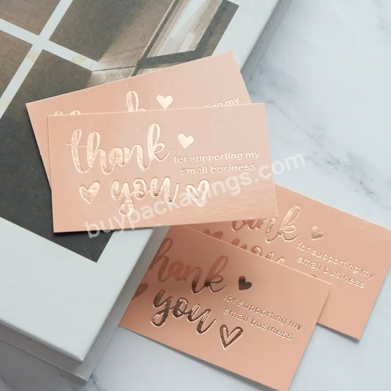 Biodegradable Thank You Business Card With Envelope And Stickers For Your Small Business - Buy Thank You Business Card,Business Card With Envelope And Stickers,Biodegradable Thank You Card.