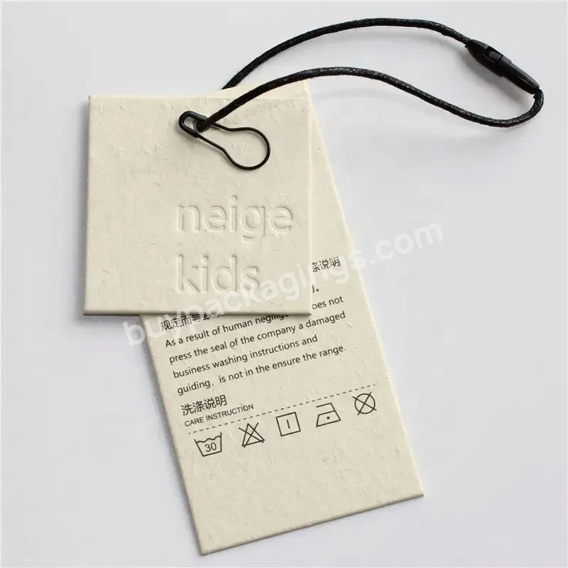 Black High-end Clothing Tag Wholesale Cardboard Packaging - Buy One Side Printed Paper Tag,Cardboard Tag,Packaging Tag.