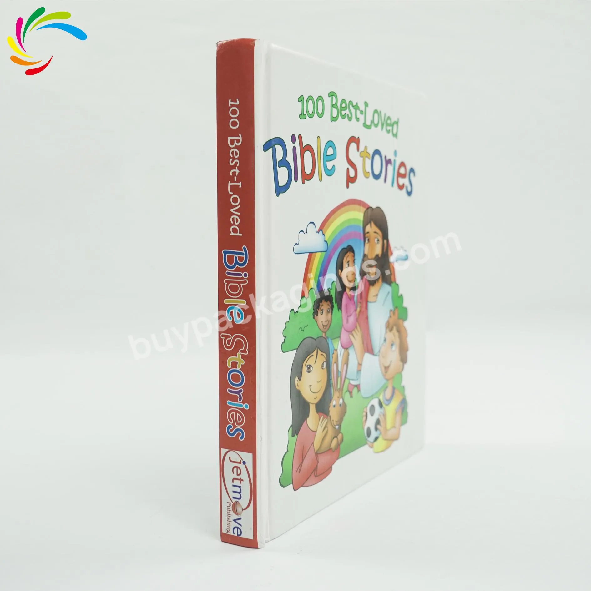 Cheapest One hundred Locking wire hardcover story  novel  for publishing printing children Bible story book