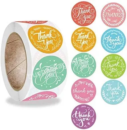 Colorful Thank You Stickers,Thank You Labels For Packaging Bags,Box,Gifts,Mailer Seal Sticker,Waterproof - Buy Thank You Stickers For Small Business,Thank You For Supporting My Small Business Sticker,Stickers Thank You.