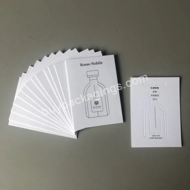 Custom Blotter Paper Perfume Testing Fragrance Tester Strips And Cards - Buy Fragrance Tester Strips And Cards,Perfume Testing,Custom Perfume Test Strips.