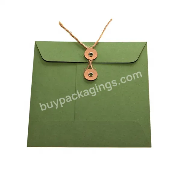 Custom Coin Envelopes Packaging With String And Button Envelopes - Buy Coin Envelopes,Envelope Packaging,Custom Envelope.
