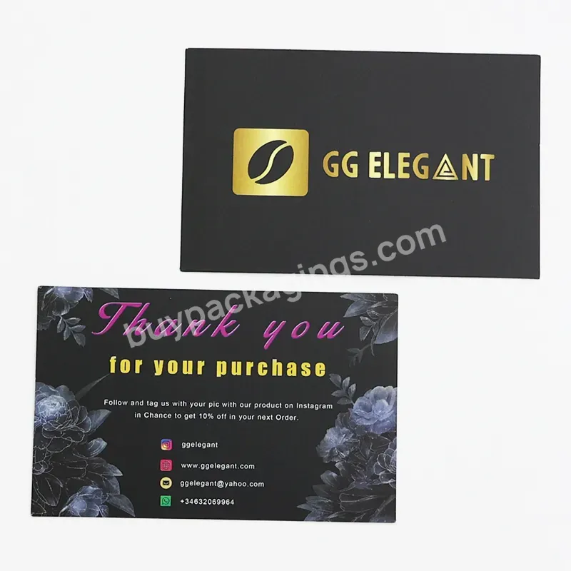 Custom Design High Quality Embossed Spot Uv Gold Oil Paper Flyer Business Thank You Greeting Post Card Printing - Buy Design Card,Business Card Printing,Design Print Business Cards.