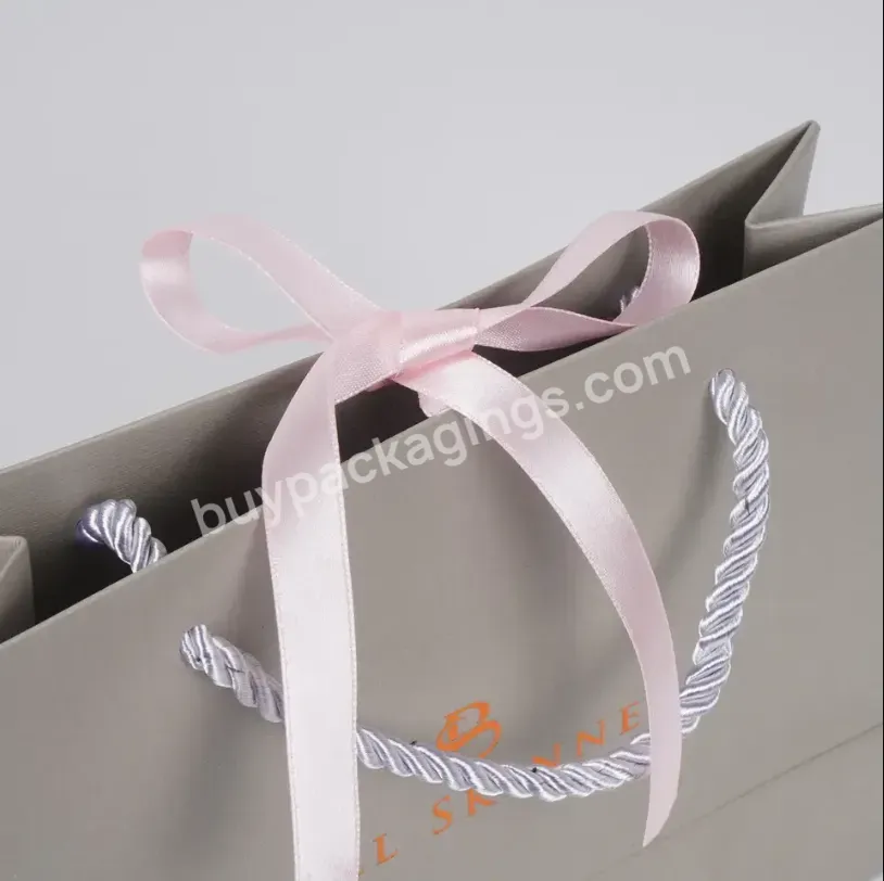 Custom Logo Size Biodegradable Printing Paper Jewelry Gift Shopping Kraft Paper Handle Bag - Buy Kraft Paper Bag,Paper Shopping Bag,Luxury Paper Bag Printed With Ribbon Handle.