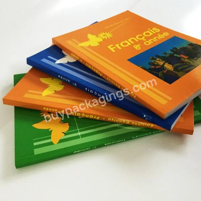 Custom Printing Africa School Educational Text Book French Books Offset Printing Softcover Textbook For Students