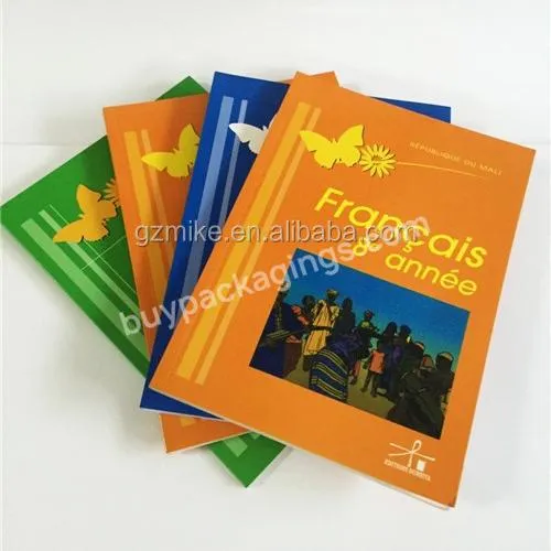 Custom Printing Africa School Educational Text Book French Books Offset Printing Softcover Textbook For Students