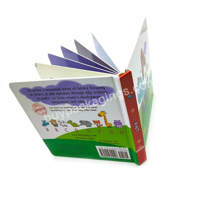 Custom Printing Full Color Children Book Educational Cardboard Paper Children Book Printing