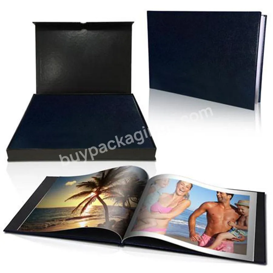 Custom Printing Hardcover Photo Album Book Full Color Business OEM Hardcover Picture Book With Box