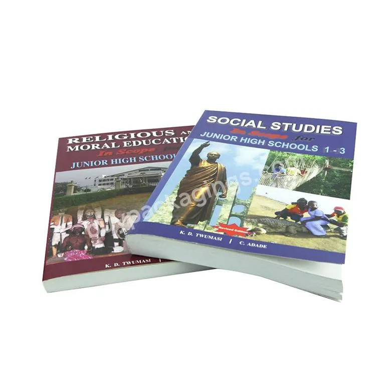 Custom Printing Services Cheap Softcover Text Book Printing