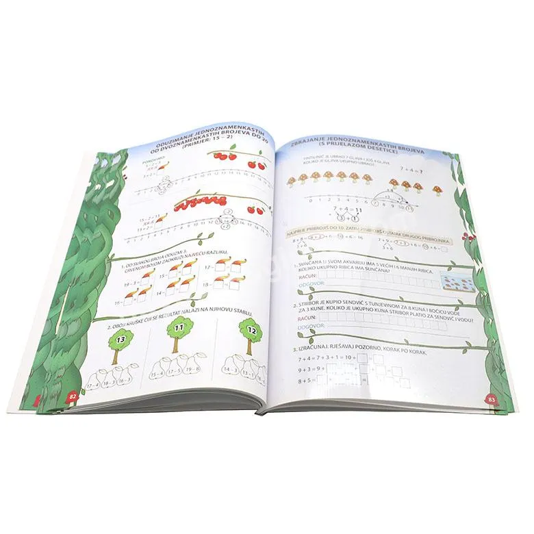 Custom Printing Softcover Textbook OEM Full Color Text Book Printing