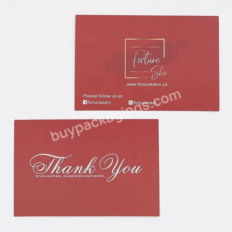 Custom Spot Uv / Gold Foil Luxury Invitation Paper Card,E-commerce Business Thank You Cards - Buy Business Card With Own Logo,Amazon Thank You Card,Paper Insert.