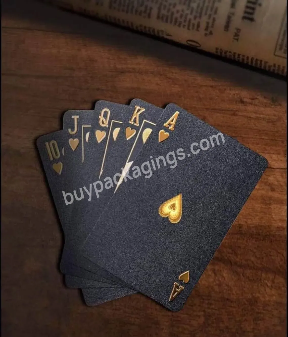 Custom Waterproof Black Playing Cards,Poker Cards,Deck Of Cards | Black - Buy Print Your Own Wrapping Paper,Carbonless Duplicate Paper Printing,Paper Printing Dropship.