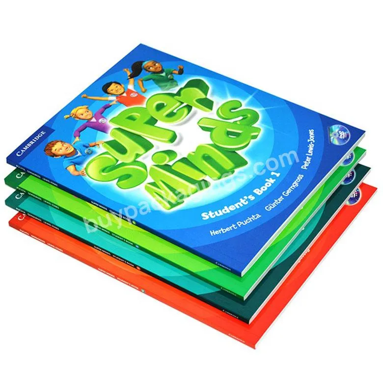 Customizable Books Printing Services Full Color Softcover Text Book Printing