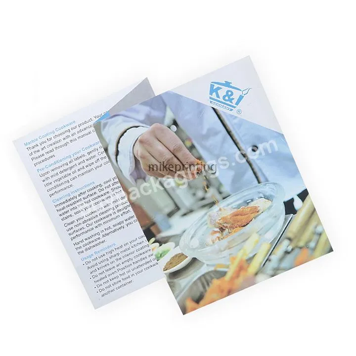 Customized A5 Booklet Brochure Flyers Printing