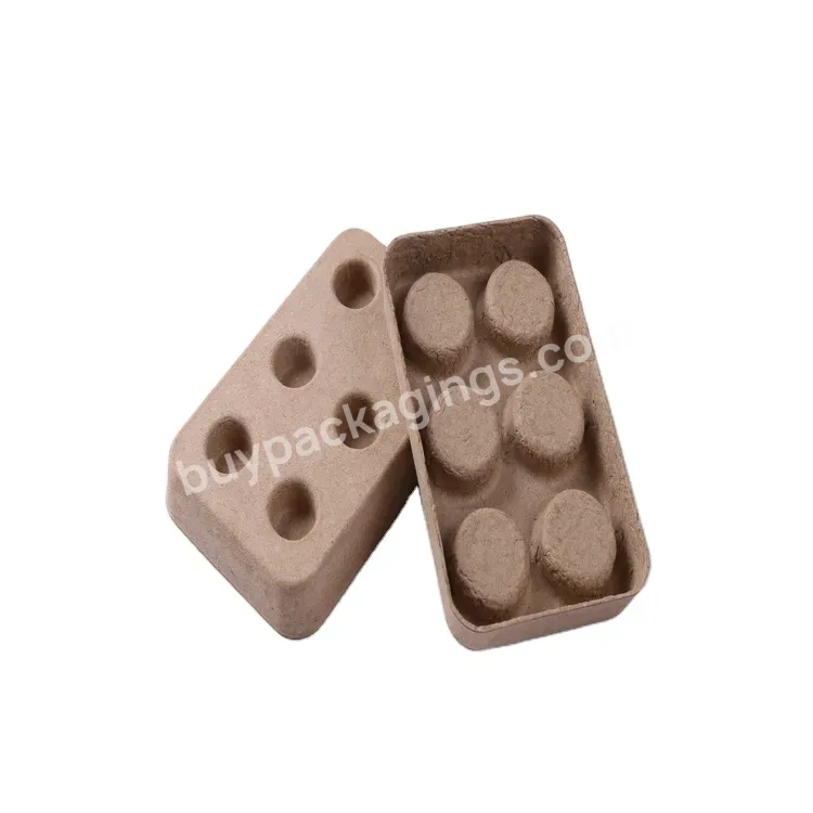 Customized Biodegradable Eco-friendly Recycled Paper Pulp For Bottle Cup Tray - Buy Paper Pulp Tray,Bottle Tray,Molded Pulp Paper Tray.