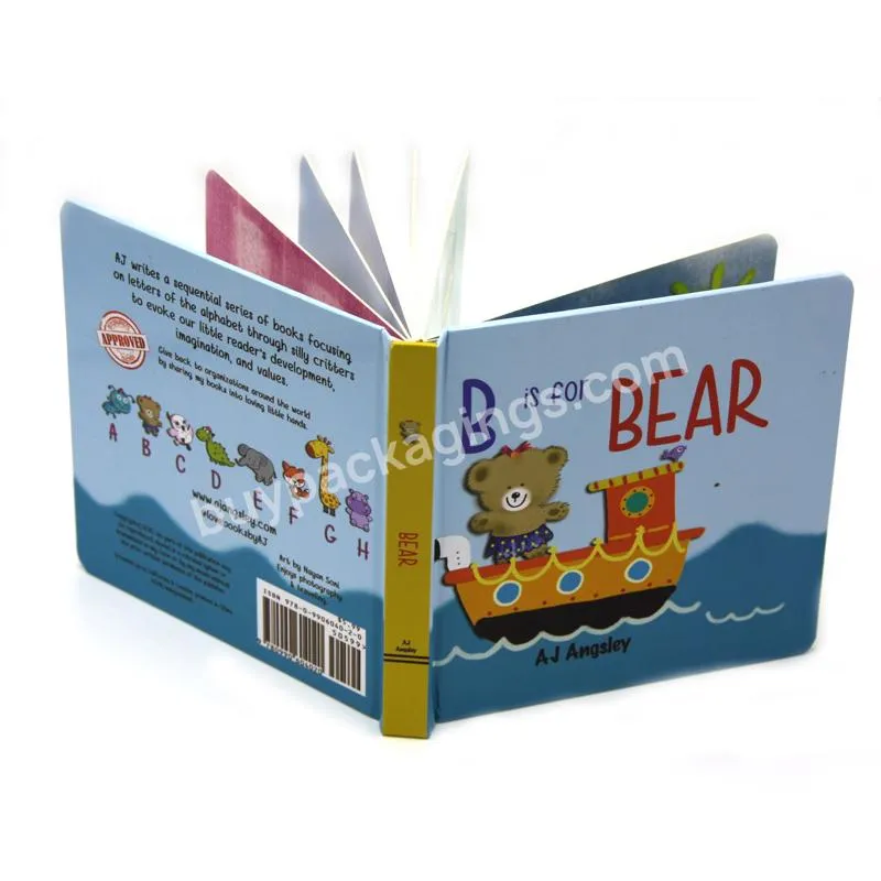 Customized Die Cut Childrens' HardcoverSoft cover Book Board Printing Story Cardboard Book Printing