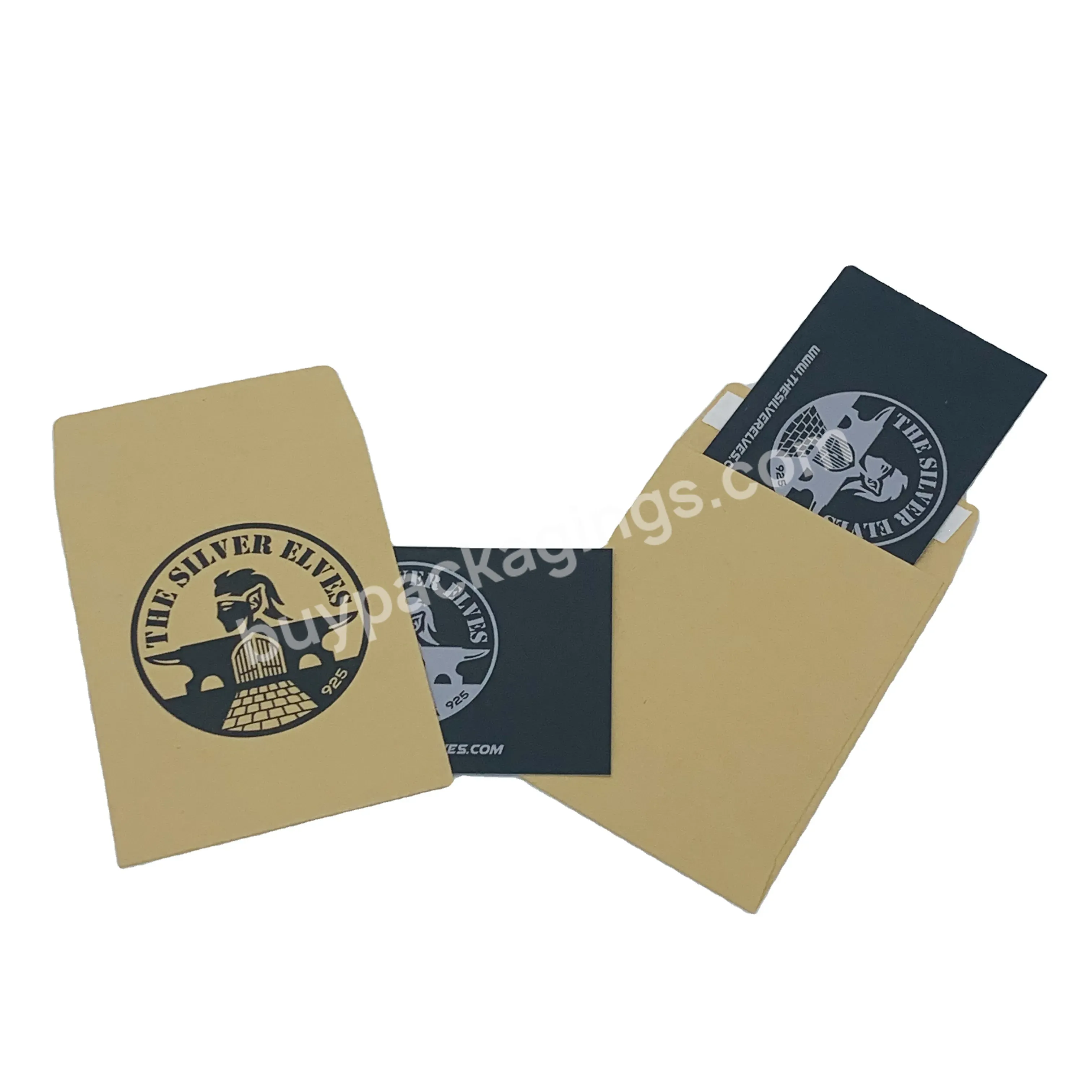 Customized Logo Screen Printing Tiny Brown Kraft Paper Small Name Card Packaging Ticket Mini Envelope - Buy Tiny Paper Envelopes,Small Envelopes For Card Packaging,Ticket Envelopes.
