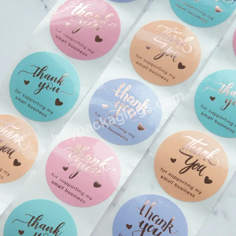Customized Personality Logo Paper Packaging Labels 1.5 Inch Thank You Stickers For Supporting Small Business - Buy Customized Stickers,Packaging Labels,Thank You Stickers For Supporting Small Business.