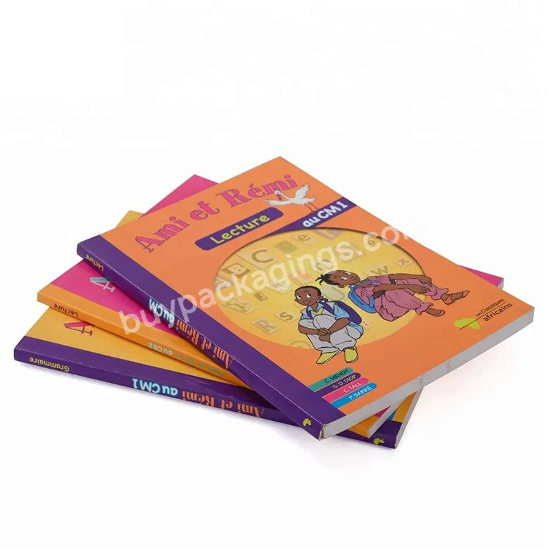 Customized Printed Text Book School Kids Education OEM Printing Softcover Textbook