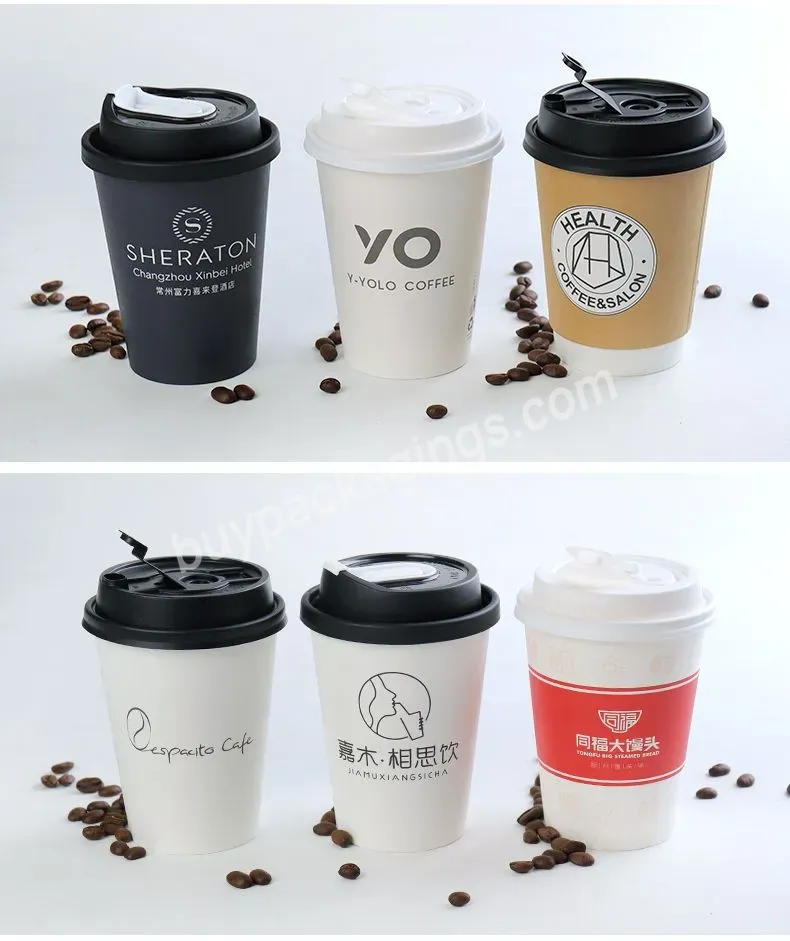Eco Friendly 100% Biodegradable Compostable Pla Coating Sugarcane Bamboo 7 8 12 16 Oz Paper Coffee Cups - Buy Paper Cup,Disposable Paper Cups,Paper Coffee Cups.