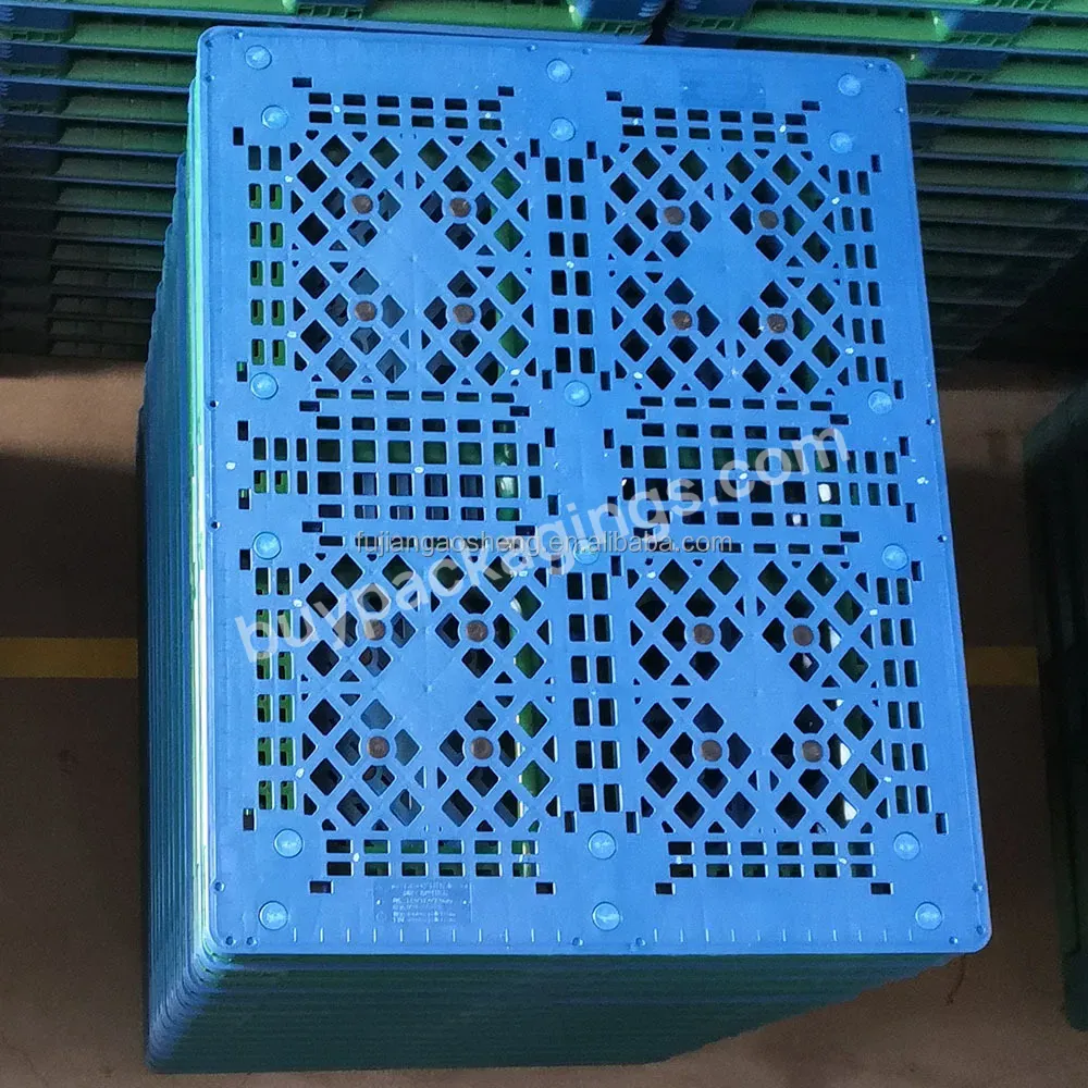 Euro Pallet 4way Beverage Cheap Price Shipping Storage Heavy Duty Hdpe Large Stackable Plastic 1210blue013 Gaosheng Single Faced - Buy Plastic Pallet,Small Size Plastic Pallet,Pallet For Sale.