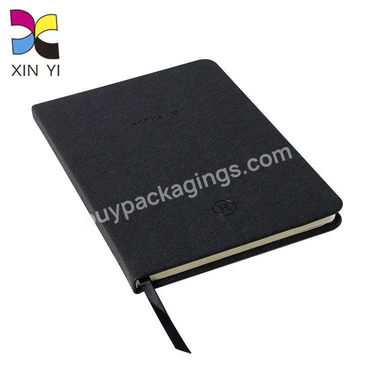 Factory Custom Hardcover Notebook Wholesale Journal Printing Custom Print Black Notebook - Buy Black Notebook,Custom Design Print Notebook,Custom Hardcover Notebook.