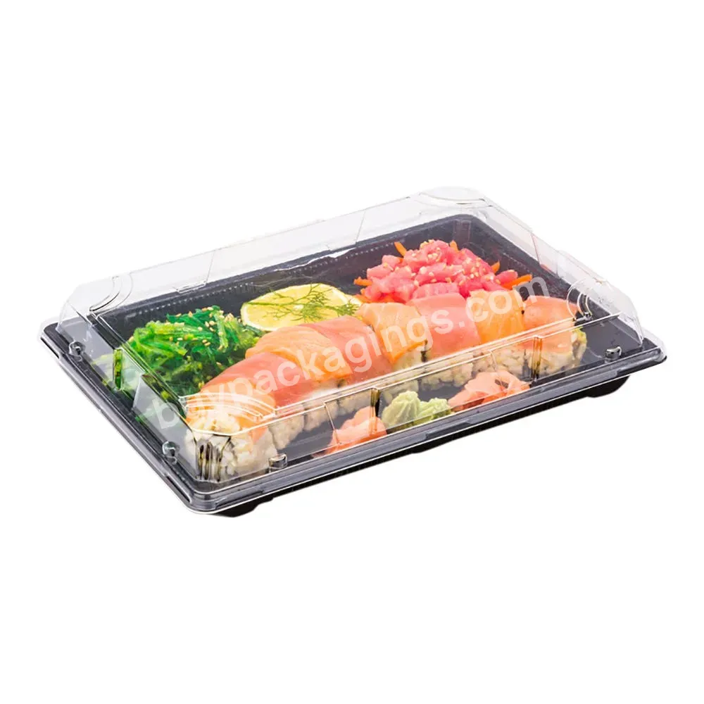 Factory Price Container Lid Boxes Box Tray Takeaway Plastic Packaging Sushi Plates For Restaurant - Buy Sushi Round Tray,Container Lid Boxez Tray Takeaway Sushi To Go Box,Tray Boxez Container Lid Delivery Takeaway Sushi Box.