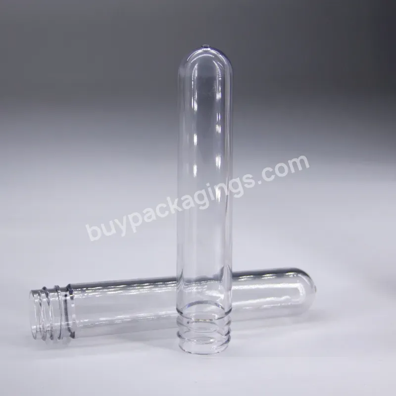 Factory Wholesale 28mm 25g 29g Transparent New Material Pet Plastic Bottle Preform 28mm Neck Pet Preform