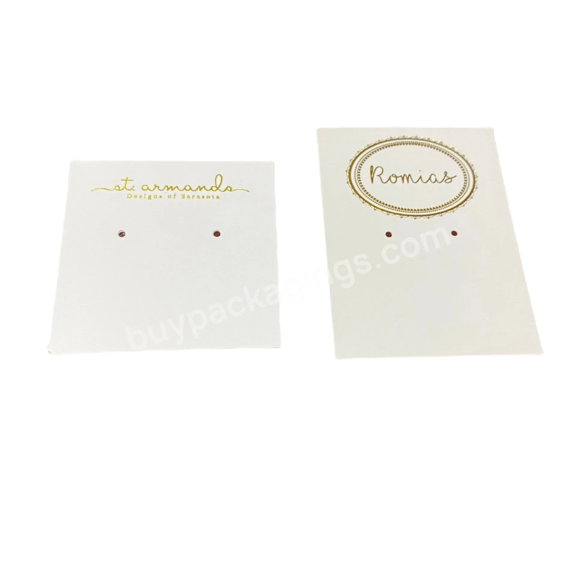 Fancy Beauty Custom Perfume Sample Card Paper Earring Cards For Packaging