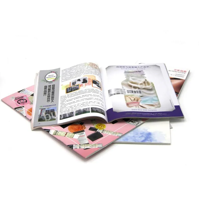 Fashion design coloring glossy paper a4 magazine printing