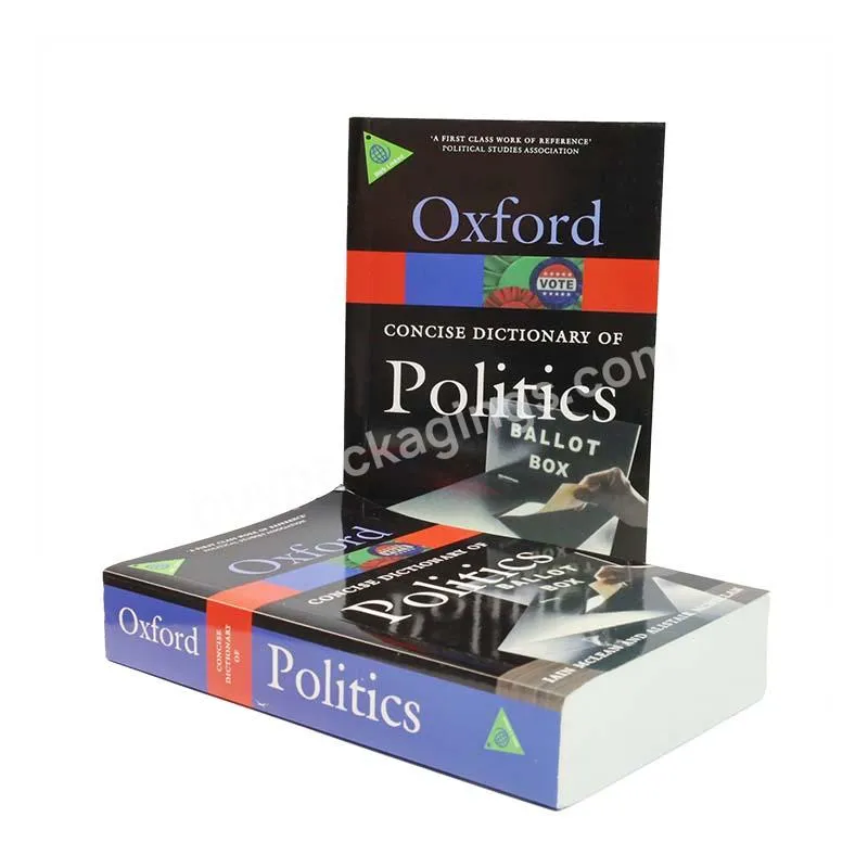 Fast delivery wholesale book printing English Politics Oxford Dictionary for study