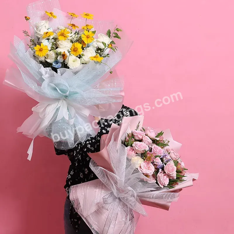 Flower Packaging Gauze Rose Bouquet Lining Floral Handicraft Materials Florist Materials Flower Wrapping Mesh Paper - Buy Custom Wrapping Paper,Floral Wrapping Paper,Wrapping Paper Flower.