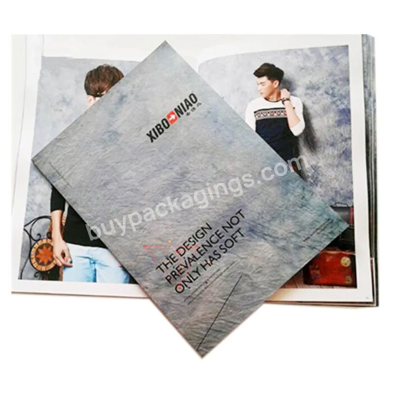Free sample magazine printing book printing cosmetic catalogue brochure design printing service