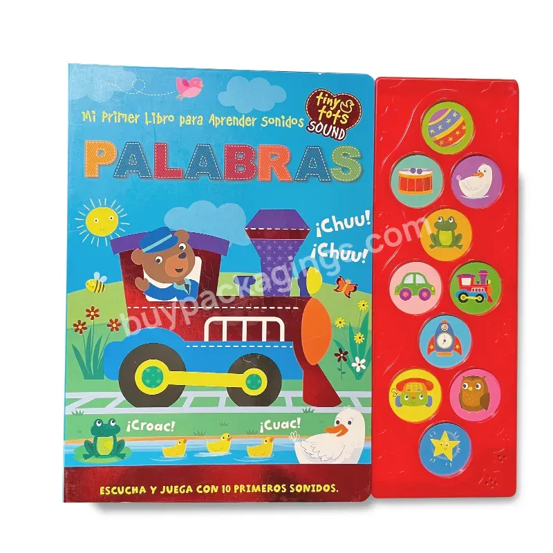 Full Color Cheap Custom Hardcover First Words Children Story Board Books For Kids