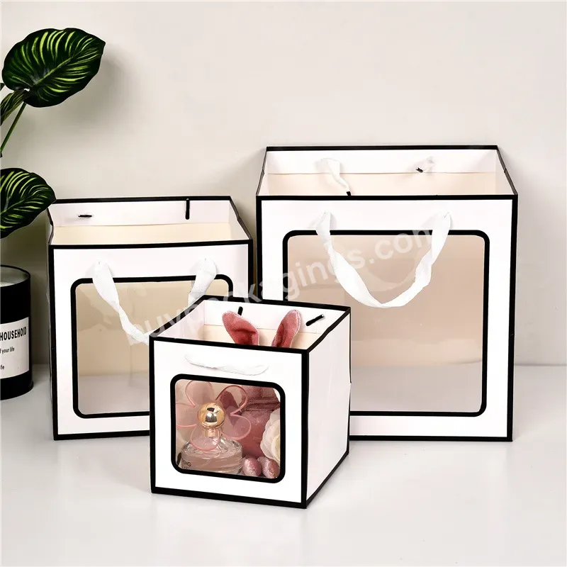 Good Selling Recyclable Luxury Shopping Paper Bag Pvc Display Window Gift Bags Cardboard Packaging Bag - Buy Luxury Shopping Paper Bag,Pvc Display Window Gift Bags,Cardboard Packaging Bag.