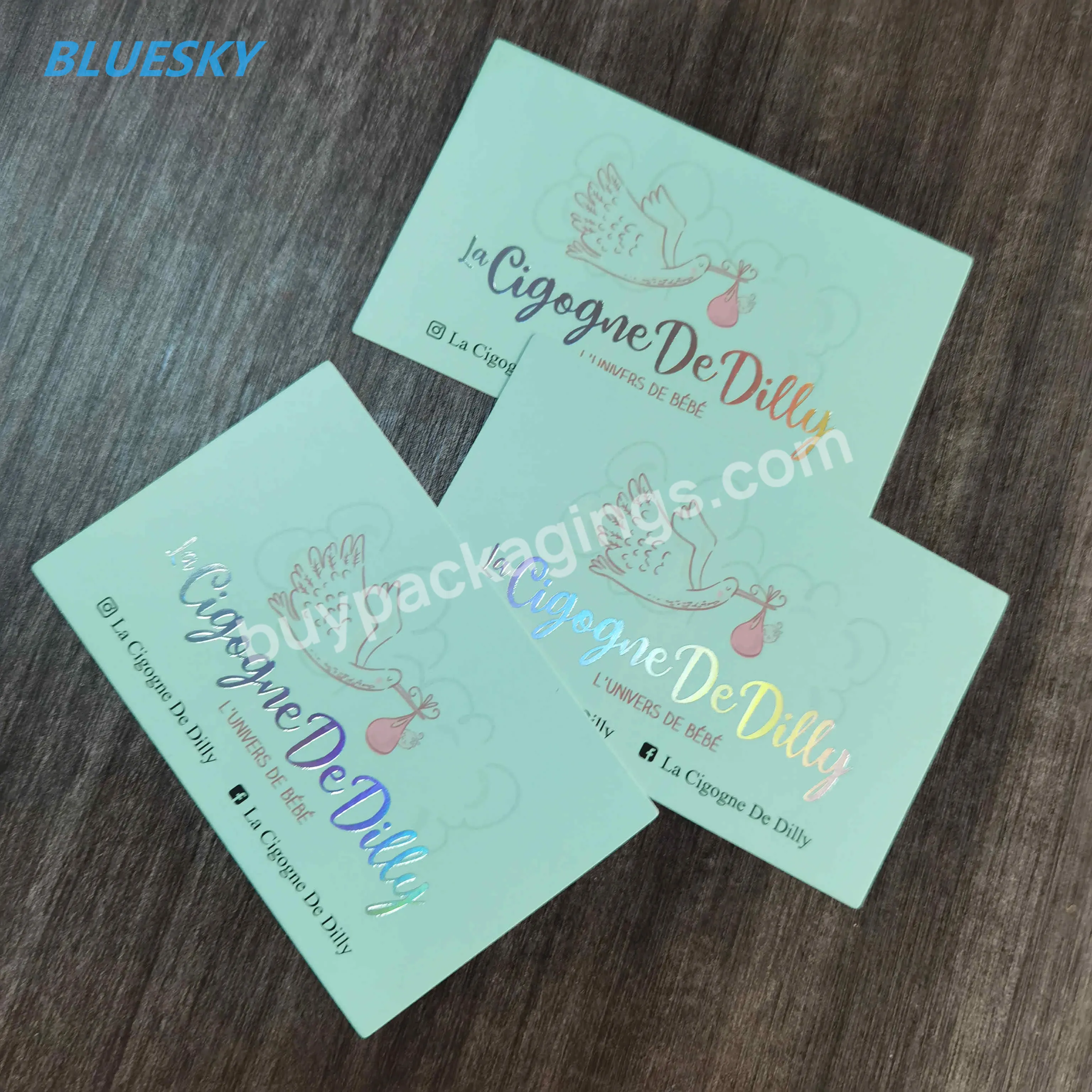 Guangzhou Custom 100% Recyclable Luxury Handmade Decoration Birthday Greeting Card With Holographic Logo