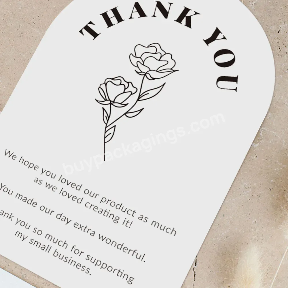 High Quality Custom Luxury Special-shaped Thank You Card For Business With Your Brand Logo - Buy Custom Thank You Card For Buisness,Thank You Cards Luxury,Special-shaped Thank You Card.